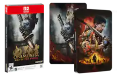 GD 2 D 2 NINTENDO SWITCH. ONIMUSHA WAY OF THE SWORD ONIMUSHA THE SWORD WAY OF CAPCOM MATURE 17+ JRINES ADLOTES 1 Hoe -oe tak -eratod - nthngtot h pe p -s iiemat CAPCOM Snichnry rgenert de M GAME-KEY CARD NORDURE Yr d - spperi - .com/ak2jomaleye CARTE cuf D JU ESRB ONIMUSHA WAY . i SWORB