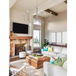 Living District - Layne 50 inch chandelier - Chrome