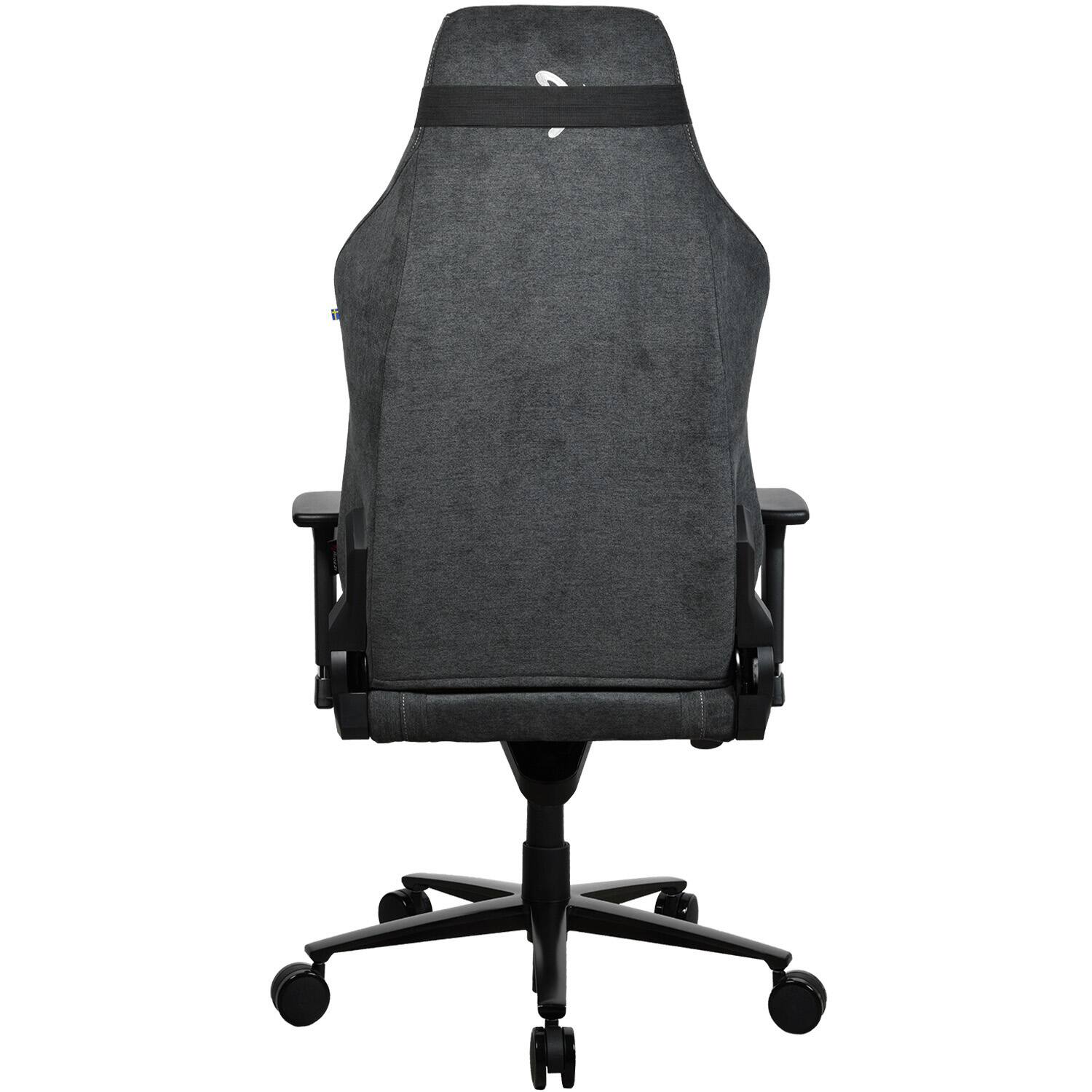 Alt View 13. Arozzi - Vernazza Series XL Soft Fabric Gaming Chair - Dark Grey.