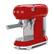 Angle. SMEG - SMEG Semi-Automatic Espresso Machine with 15 bar pressure - Red.