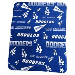 Logo Brands - Los Angeles Dodgers 50" x 60" Classic Fleece Blanket - Multicolor