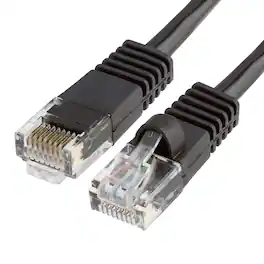 Cmple.com - Cmple - Cat5e Ethernet Cable 75 ft, 350 MHz UTP Cat 5e Ethernet Patch Cord, 1Gbps Network Lan Cables, RJ45 - Black