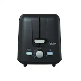 Oster - 2 Slice Toaster with Extra-Wide Slots - Black Stainless Steel