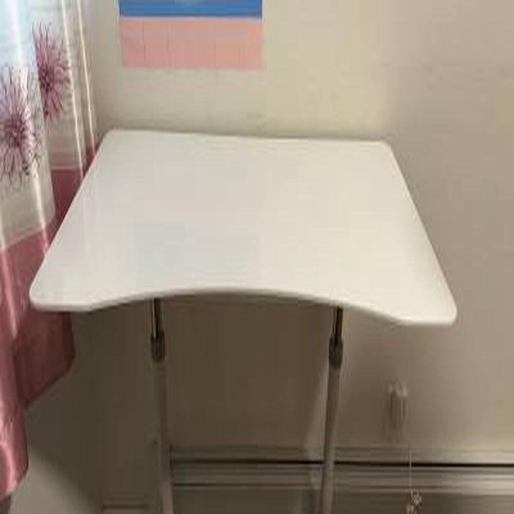 Alt View 7. Pefilos - Height Adjustable Computer Desk Sit to Stand Rolling Notebook Table, Portable Desk, Office Furniture for Home & Office - Brown.