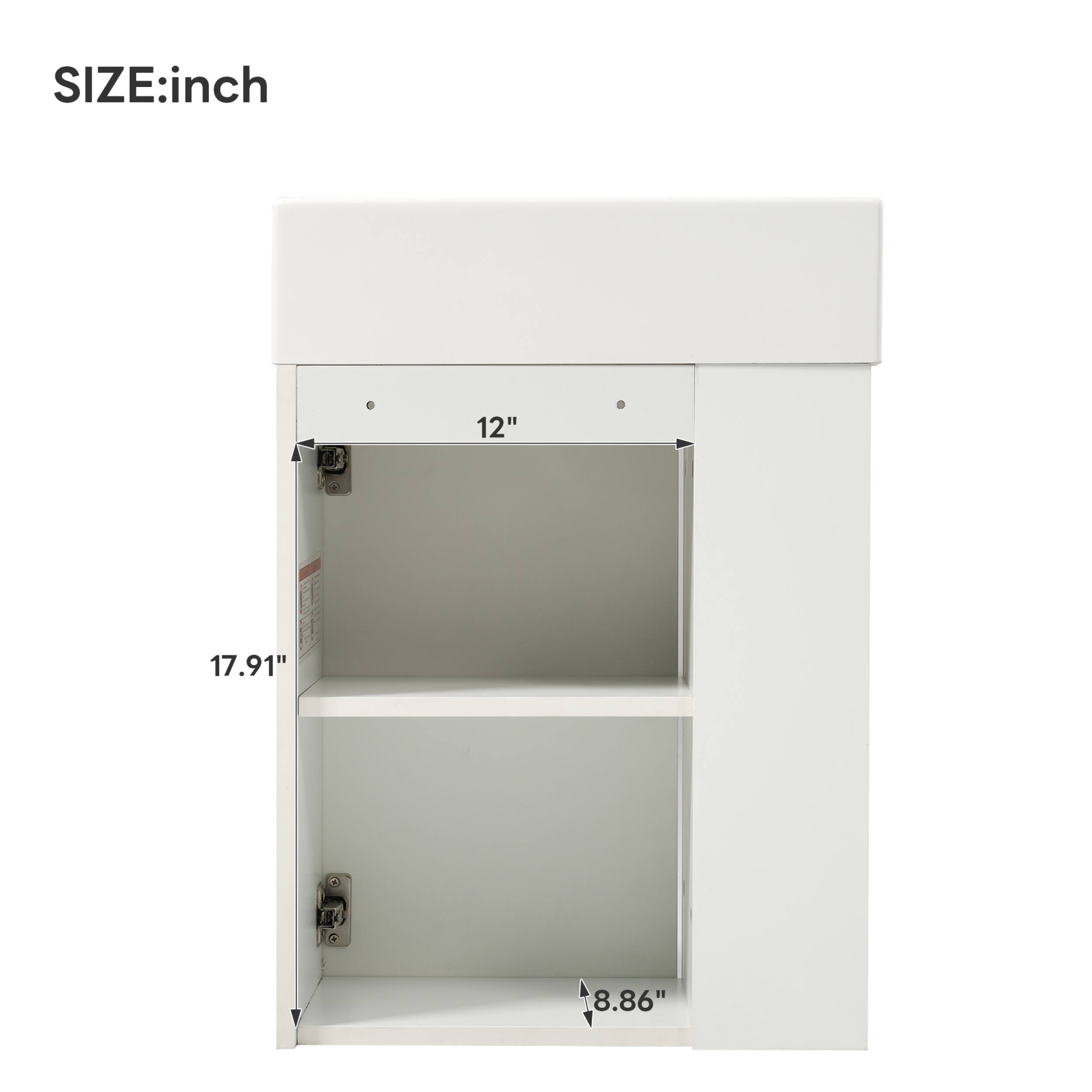 SIZE: inch  
12"  
17.91"  
8.86"