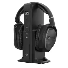 Sennheiser - Refurbished Excellent - RS 175 RF Wireless Headphone System for TV Listening - Black