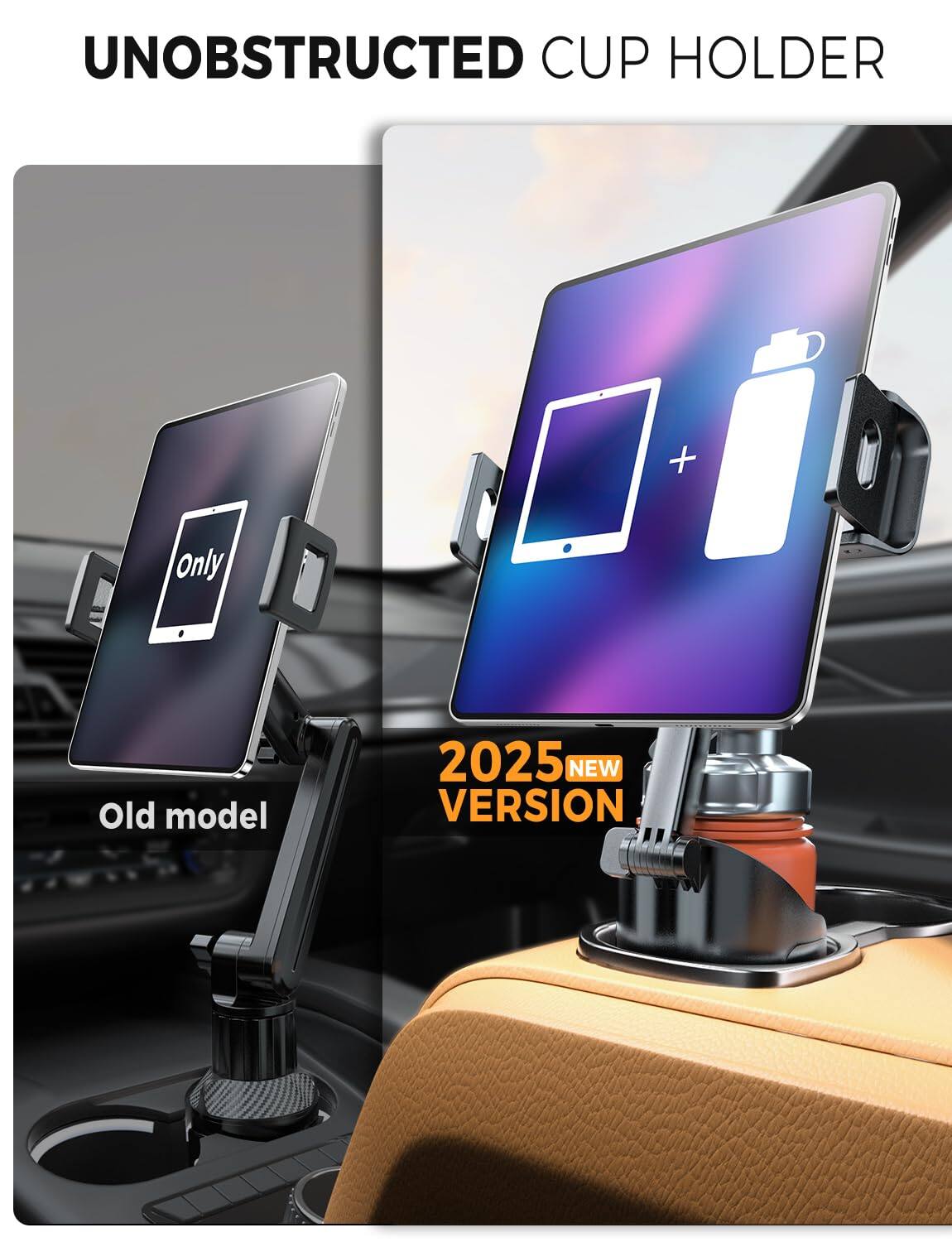 UNOBSTRUCTED CUP HOLDER

Old model

2025 NEW VERSION