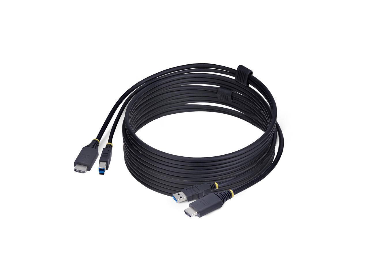 Alt View 9. StarTech.com - StarTech 10ft HDMI/USB 5Gbps KVM Cable, 4K 60Hz, HDMI 2.0 & USB Combo for KVM Switches.