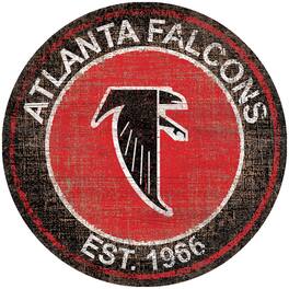 Fan Creations - Atlanta Falcons 24'' Round Heritage Logo Sign - Multicolor