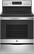 Front. GE - 5.3 Cu. Ft. Freestanding Electric Convection Range with Self-Cleaning and No-Preheat Air Fry - Stainless Steel.