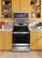 Alt View 2. GE - 5.3 Cu. Ft. Freestanding Electric Convection Range with Self-Cleaning and No-Preheat Air Fry - Stainless Steel.