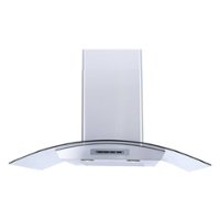 Windster Hoods - 30" Convertible Range Hood - Stainless steel and glass - Front_Zoom