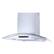 Angle. Windster Hoods - 30" Convertible Range Hood - Stainless steel and glass.