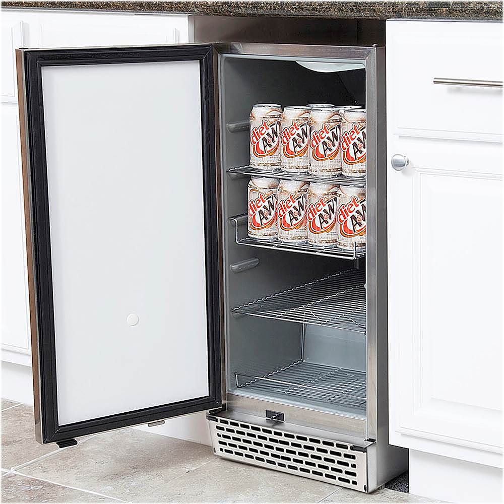 Best Buy Whynter 3.2 Cu Ft. Beverage Cooler Stainless steel BOR326FS
