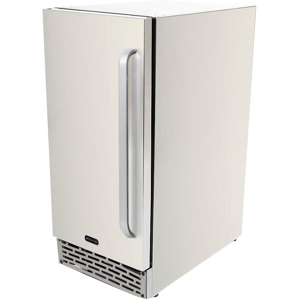 Left View: Whynter - 3.2 Cu Ft. Beverage Cooler - Stainless Steel
