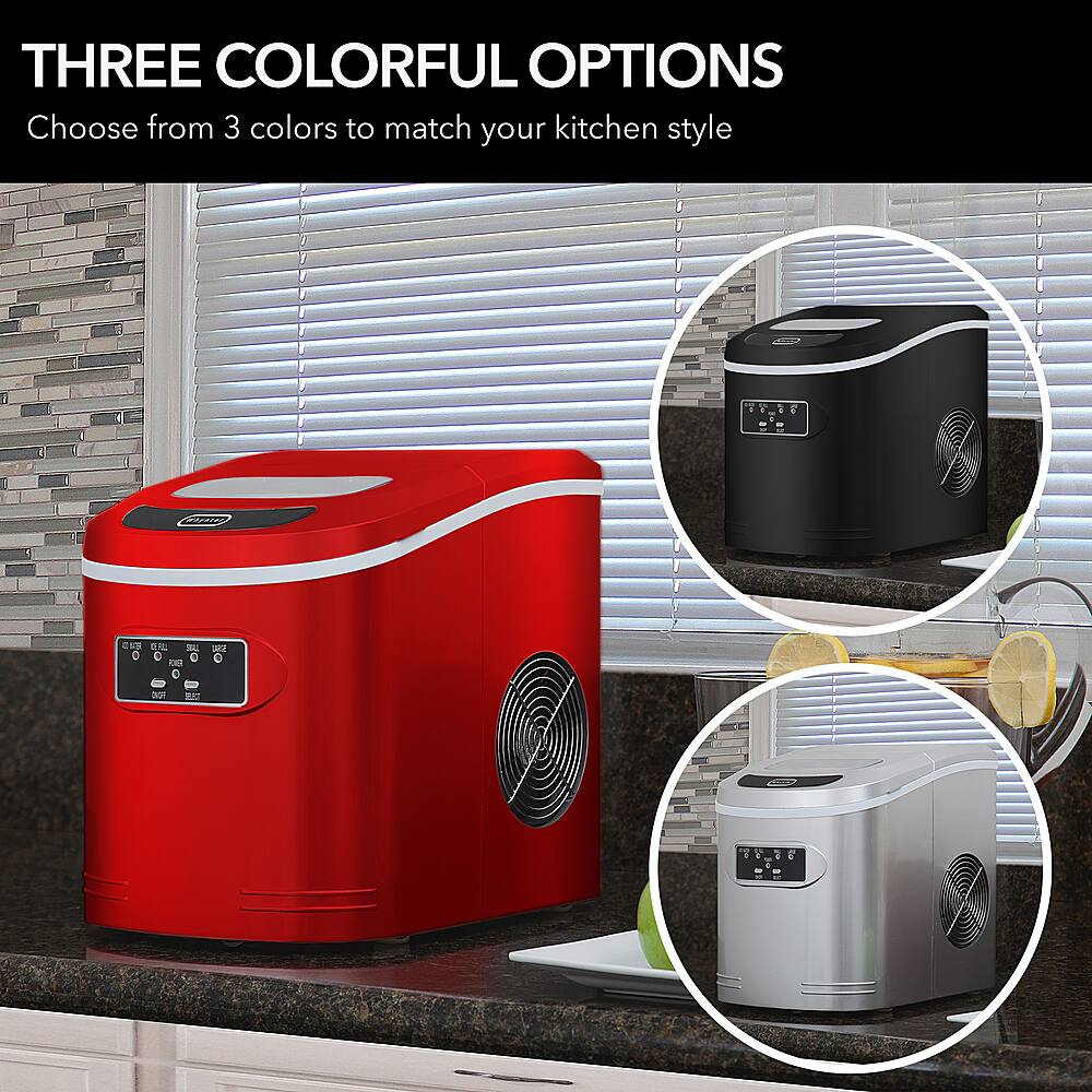 Alt View 16. Whynter - Whynter Compact Portable Ice Maker 27 lbs - Metallic Red.