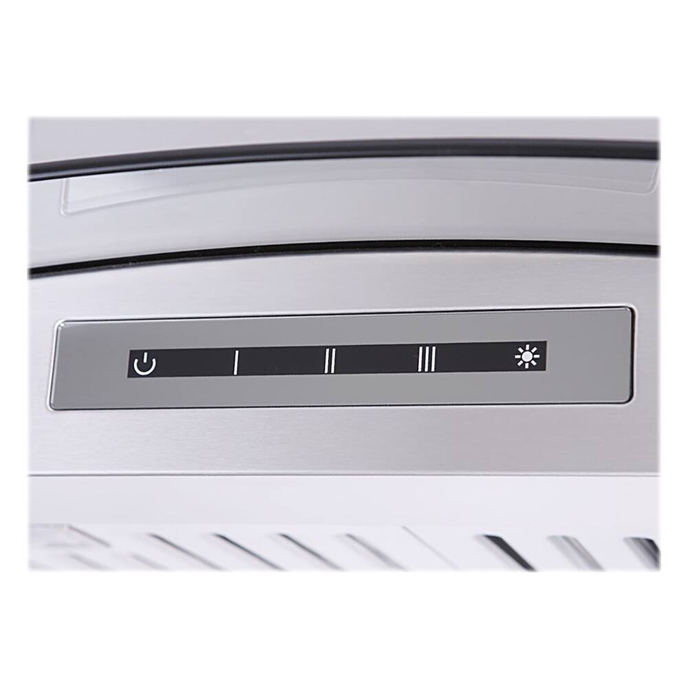 Alt View 11. Windster Hoods - 36" Convertible Range Hood - Stainless steel and glass.