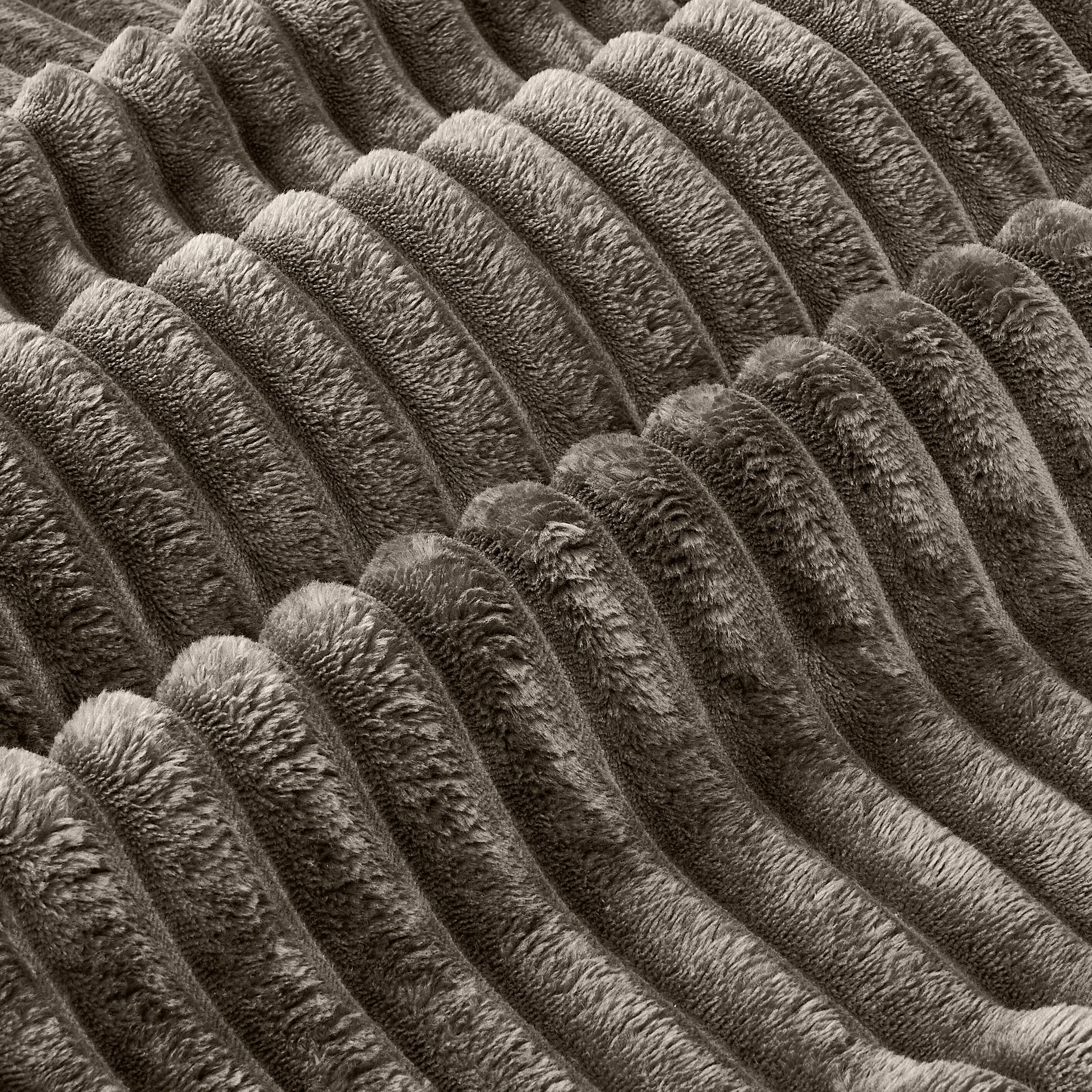 Alt View 3. Anysun - 115" U-Shape Boneless Corduroy Sectional with Chaise & Ottoman-No Assembly, Deep-Seat Modular Cloud Sofa for Living Room - Brown.