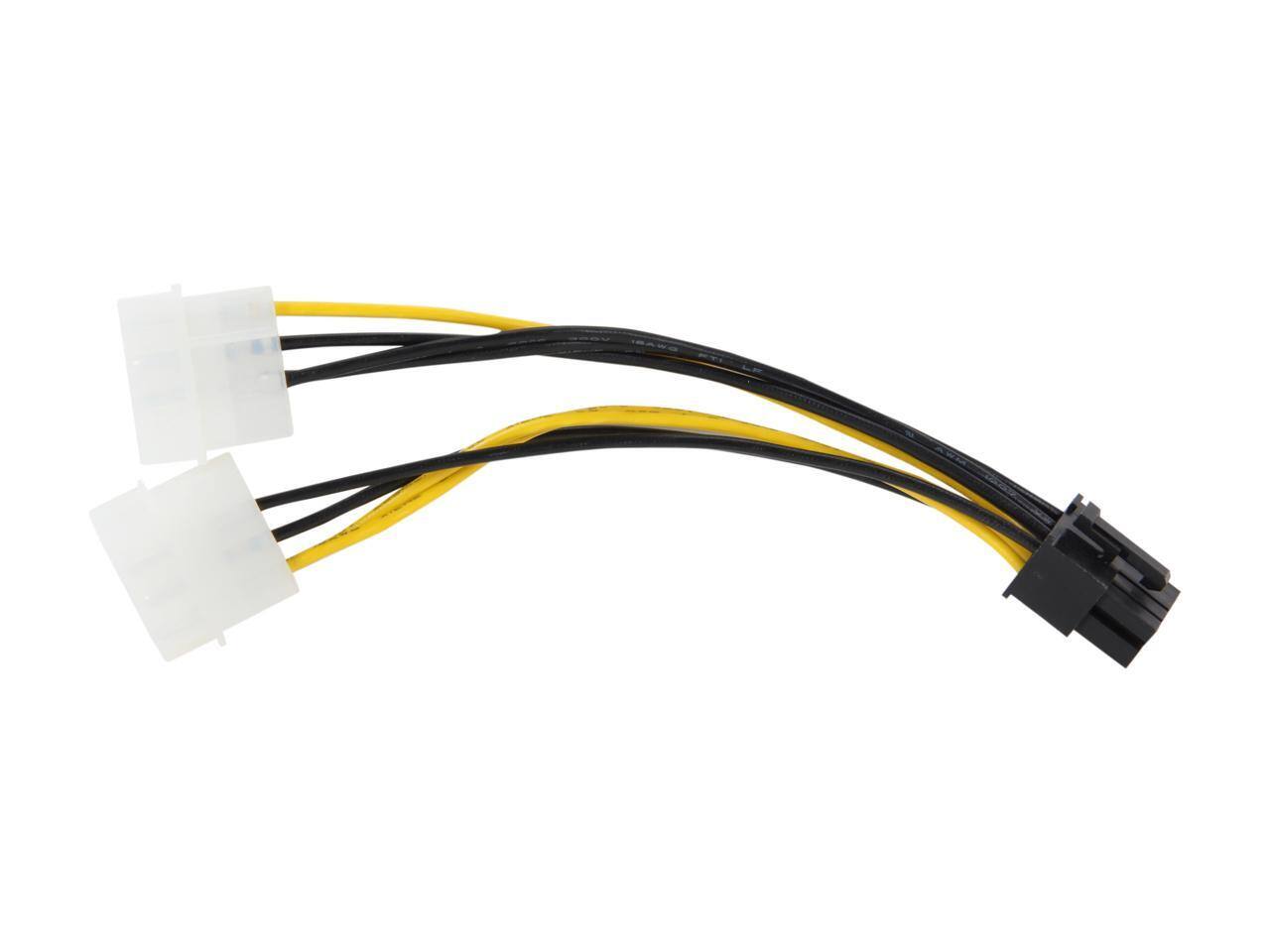 Alt View 1. StarTech.com - StarTech.com LP4PCIEX8ADP 6.1 in. LP4 to 8 Pin PCI Express Video Card Power Cable Adapter Male to Male.