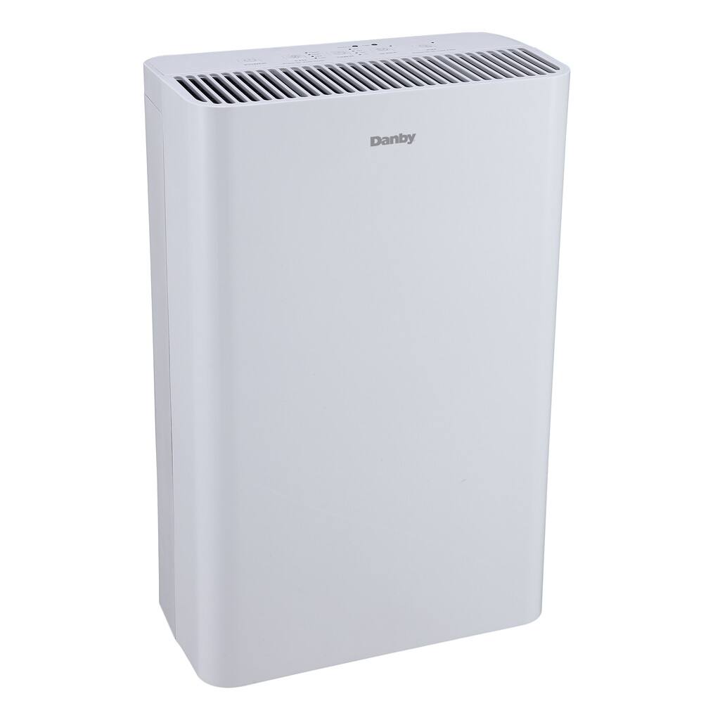 Left. Danby - Air Purifier up to 210 sq. ft. - White.
