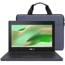 ASUS - Chromebook CR11 Ruggedized 11.6'' Laptop 4GB RAM, 64GB eMMC (Grey) with Bag - Mineral Grey