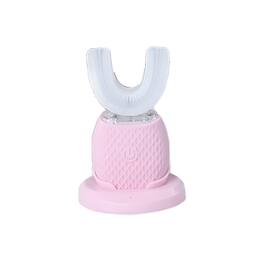 Cluzine - Pink U-Shaped Sonic Electric Toothbrush, 360° Full Mouth Cleaning, 2-Minute Timer