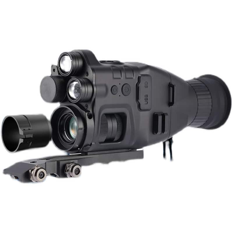 Cluzine - High Power HD Infrared Digital Night Vision Monocular with Rangefinder, Thermal Imaging, Recording & Crosshair Reticle