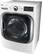 Left. LG - SteamDryer 9.0 Cu. Ft. 14-Cycle Electric Dryer with Steam - White.