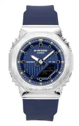 Casio - G-Shock Analog Digital Limited Edition Bio-Based Plastic Dial Quartz GM-S2110SH-2A 200M Women's Watch - Blue