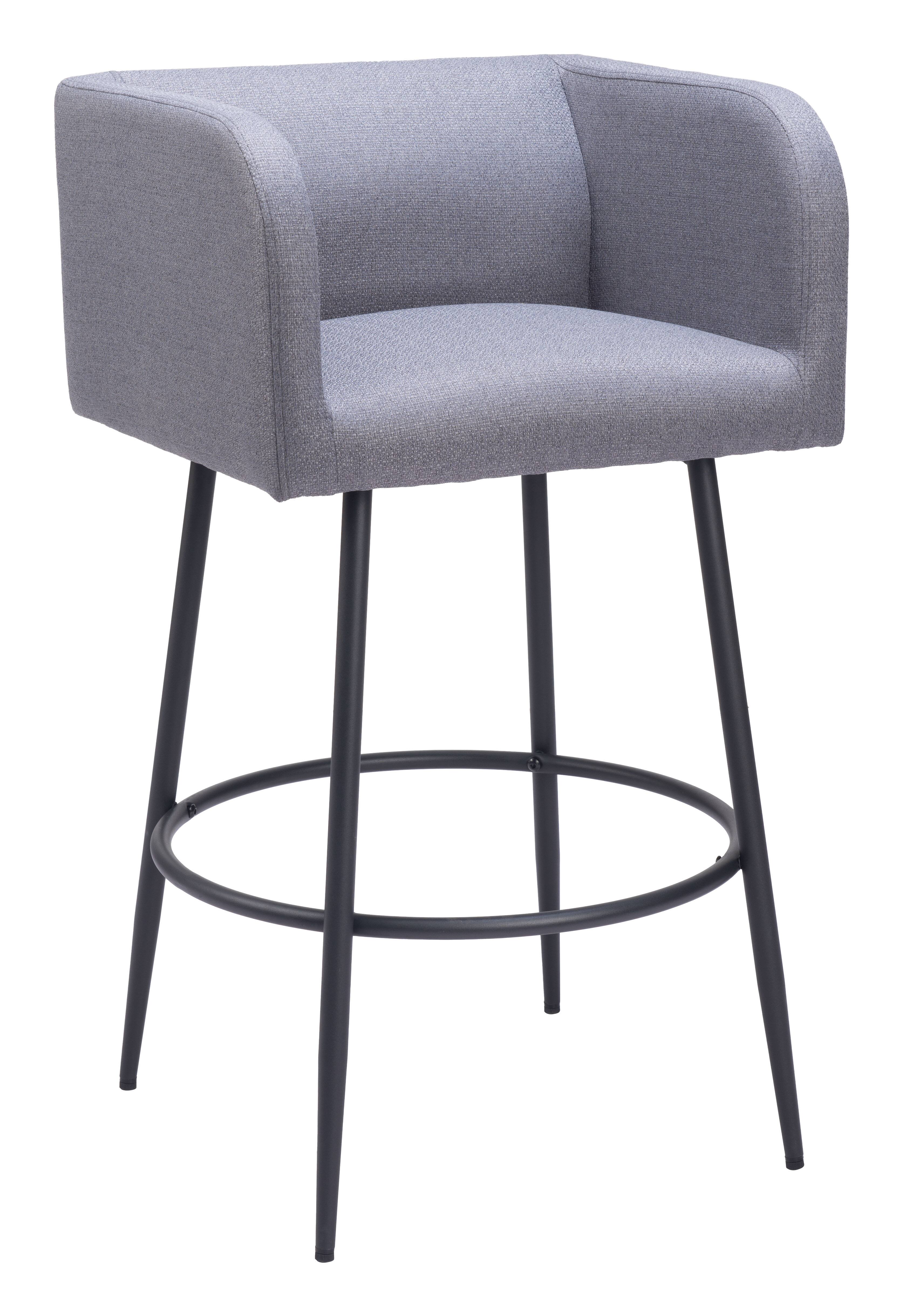 Hivvago - Horbat Barstool (Set of 2) - Gray