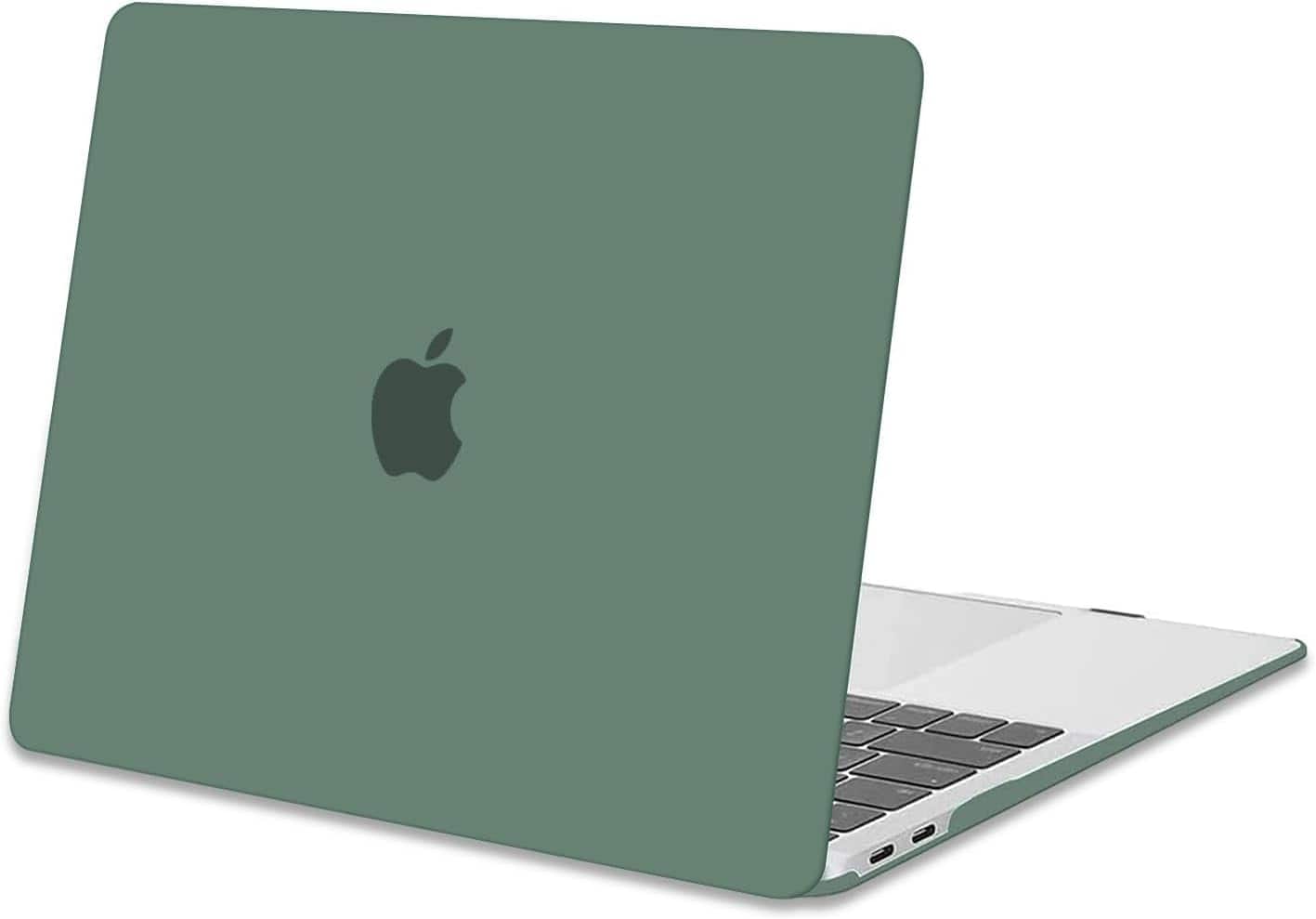 Front. mosiso - Case for MacBook Air 13 inch A2337 M1 A2179 A1932 with Touch ID 2018-2022 - Emerald Green.