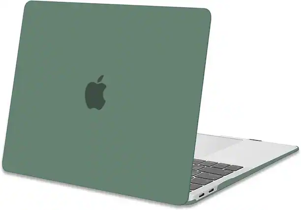Front. mosiso - Case for MacBook Air 13 inch A2337 M1 A2179 A1932 with Touch ID 2018-2022 - Emerald Green.