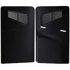 Front. MobileSentrix - Black Console Shell Faceplate Covers Replacement Compatible For PlayStation 5 Slim PS5 (2 Piece Set) - Black.