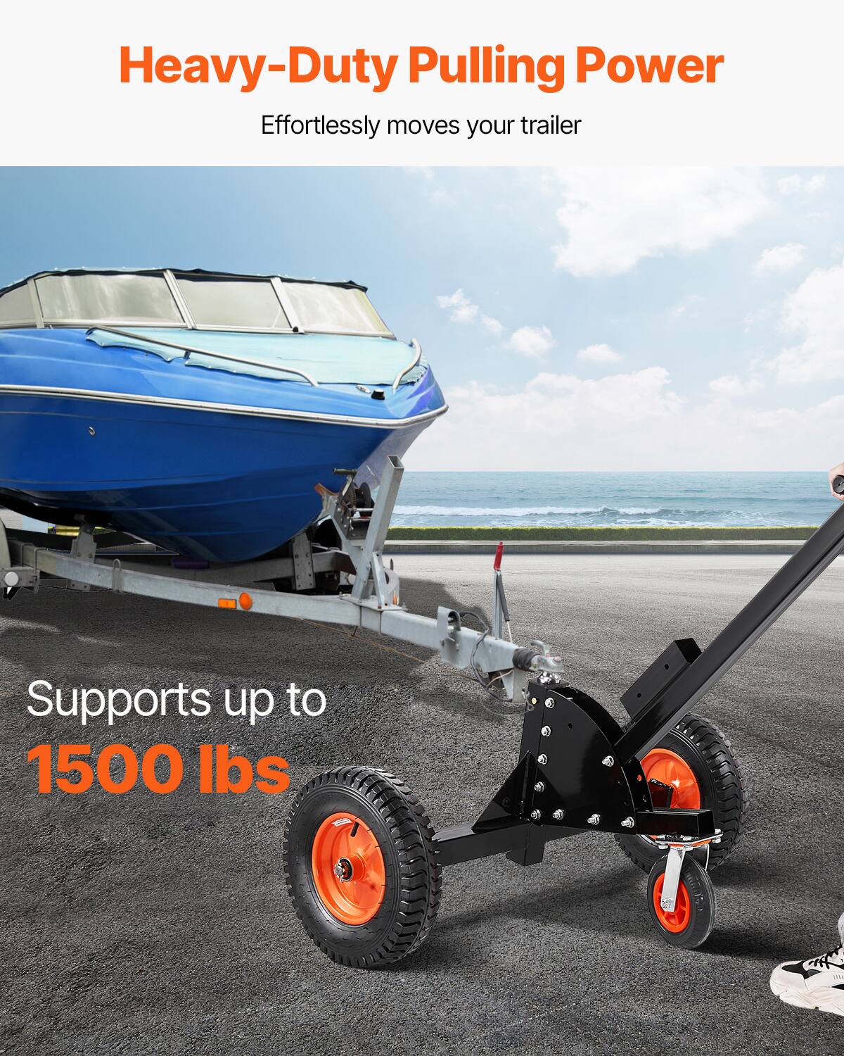 Heavy-Duty Pulling Power  
Effortlessly moves your trailer  

Supports up to 1500 lbs