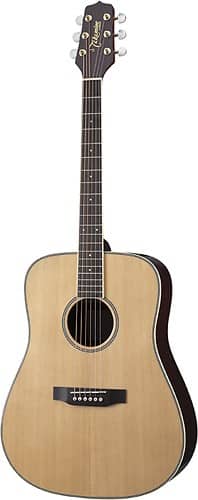 Front. Takamine - G Series 6-String Full-Size Dreadnought Acoustic/Electric Guitar - Natural.