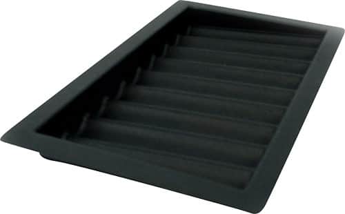 Front Standard. Trademark - 9-Row Poker Chip Tray - Black.