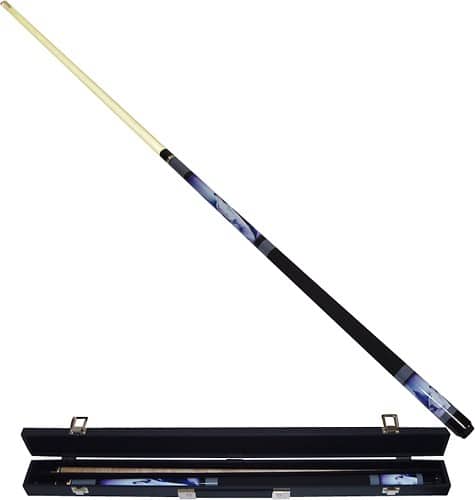 Front Standard. Trademark - Howling Wolf Wood Pool Cue.