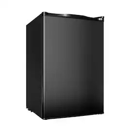 Euhomy - 4.4 Cu.Ft 2-Zone Mini Fridge - Single Reversible Door Compact Refrigerator, Low Noise for Dorm & Small Spaces - Black
