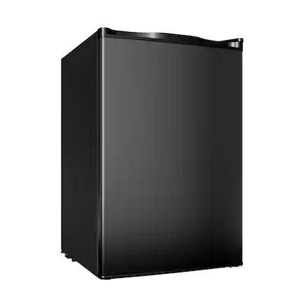 Front. Euhomy - 4.4 Cu.Ft 2-Zone Mini Fridge - Single Reversible Door Compact Refrigerator, Low Noise for Dorm & Small Spaces - black.
