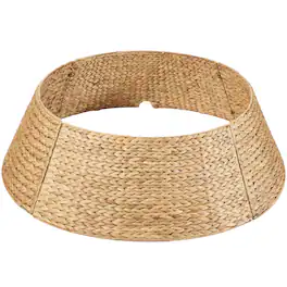 Best Choice Products - 36in Woven Hyacinth Christmas Tree Collar, Tree Skirt Accessory w/ Cord Cut-Out - Natural - Natural – Classic Weave
