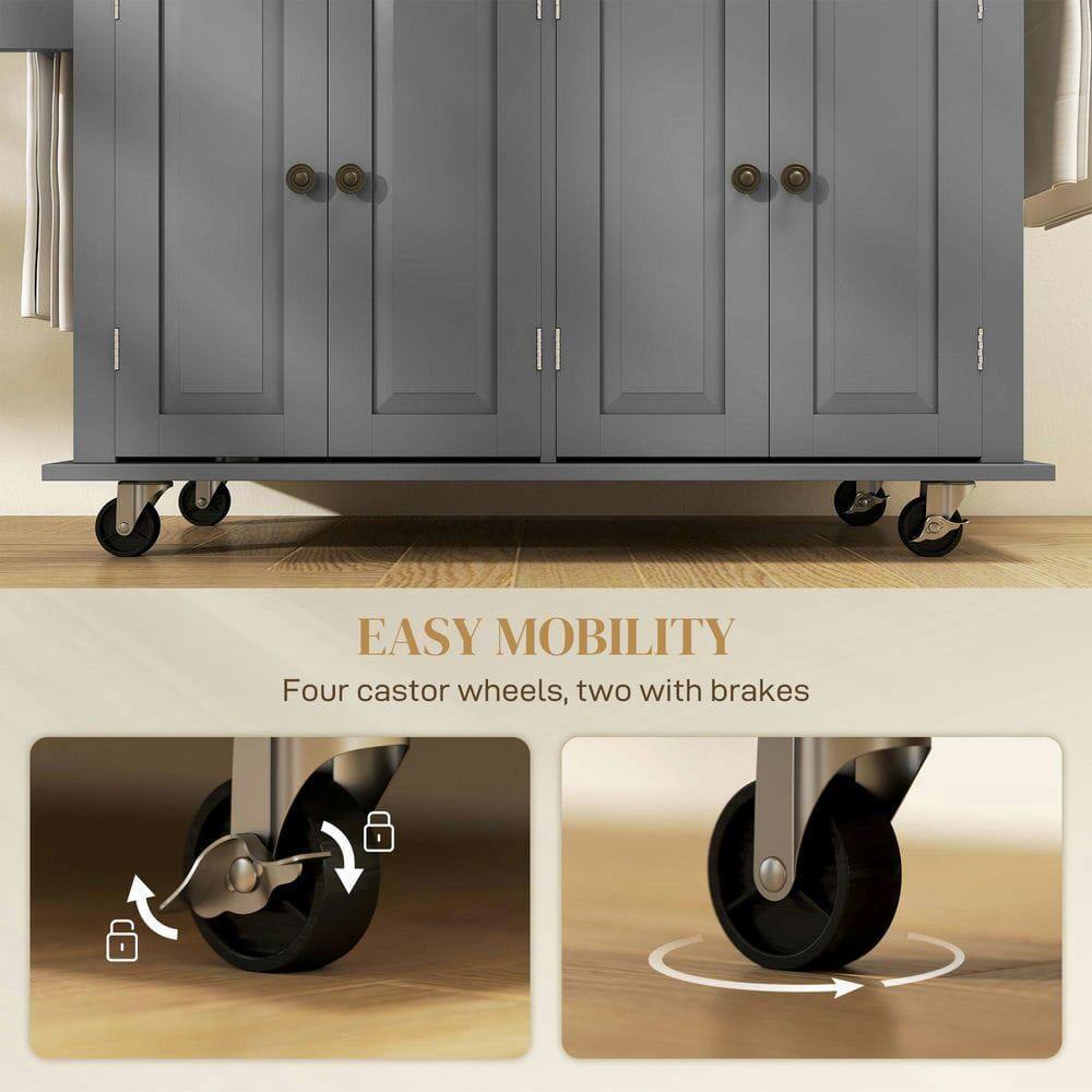 EASY MOBILITY  
Four caster wheels, two with brakes