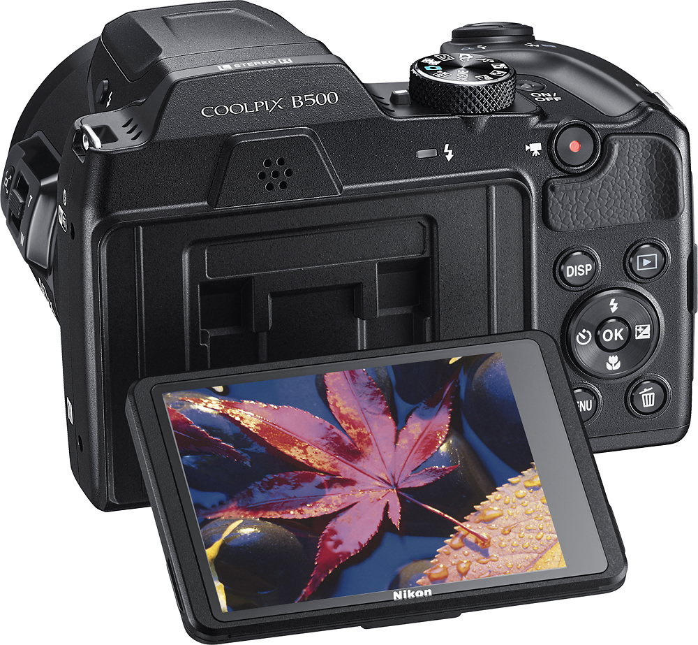 Best Buy: Nikon COOLPIX B500 16.0-Megapixel Digital Camera Black 26506