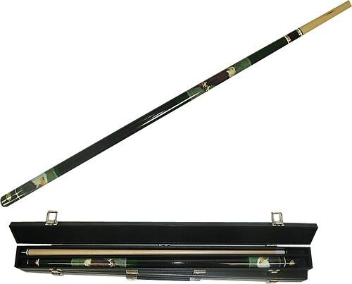 Front Standard. Trademark - Bald Eagle 2-Piece Wood Pool Cue.