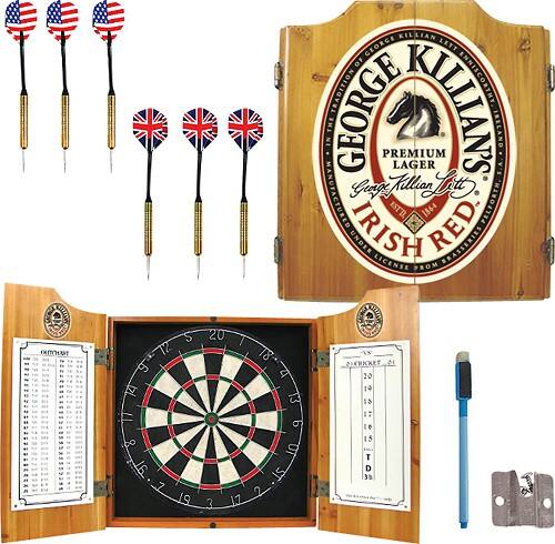Front Standard. Trademark - George Killian's Irish Red Dart Cabinet Set.
