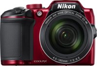 Front. Nikon - COOLPIX B500 16.0-Megapixel Digital Camera - Red.
