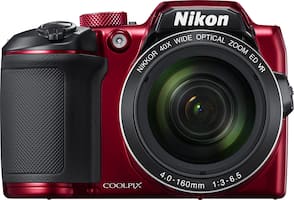 Nikon - COOLPIX B500 16.0-Megapixel Digital Camera - Red - Front_Zoom