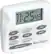 Angle. WestBend - Electronic Triple Timer/Clock - White/Gray.