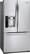 Angle. LG - 27.6 Cu. Ft. French Door Refrigerator with Thru-the-Door Ice and Water - Stainless Steel.