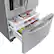 Alt View 3. LG - 27.6 Cu. Ft. French Door Refrigerator with Thru-the-Door Ice and Water - Stainless Steel.