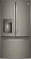 GE - 36 in. Wide 27.7 Cu. Ft. French Door Refrigerator with Advanced Water Filtration - Slate